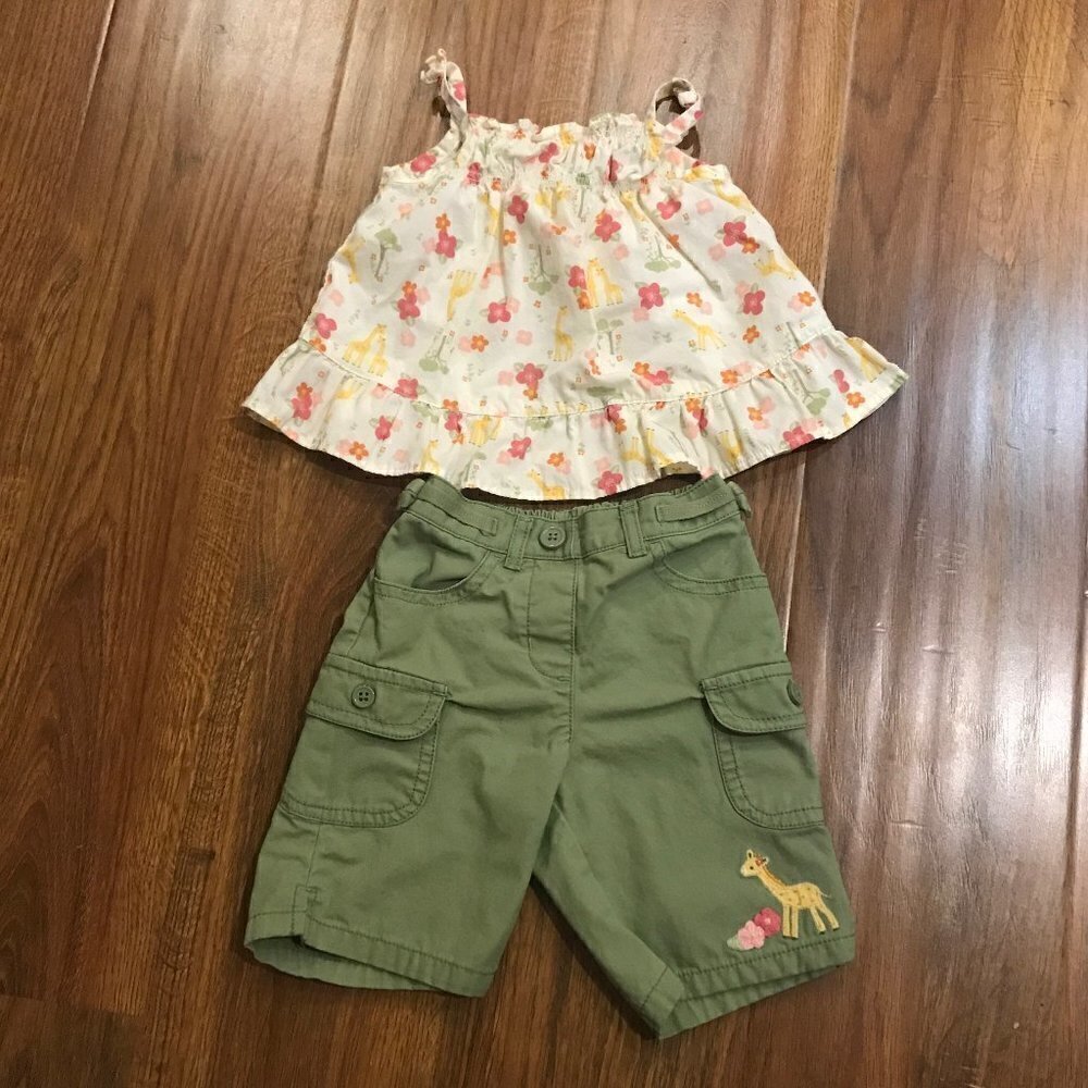 Gymboree Giraffe 2pc Outfit